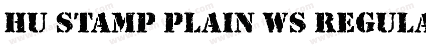 Hu Stamp Plain WS Regular字体转换